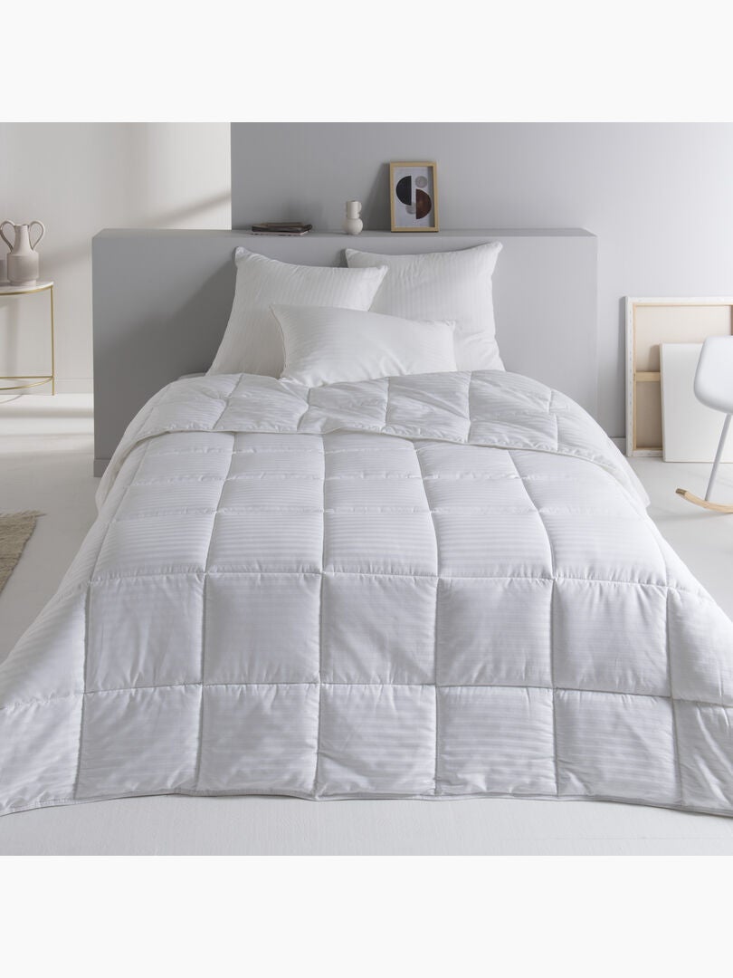 Couette Légère MORTREUX 100% Coton – Blanche, Uni, Neuve Avec étiquettes