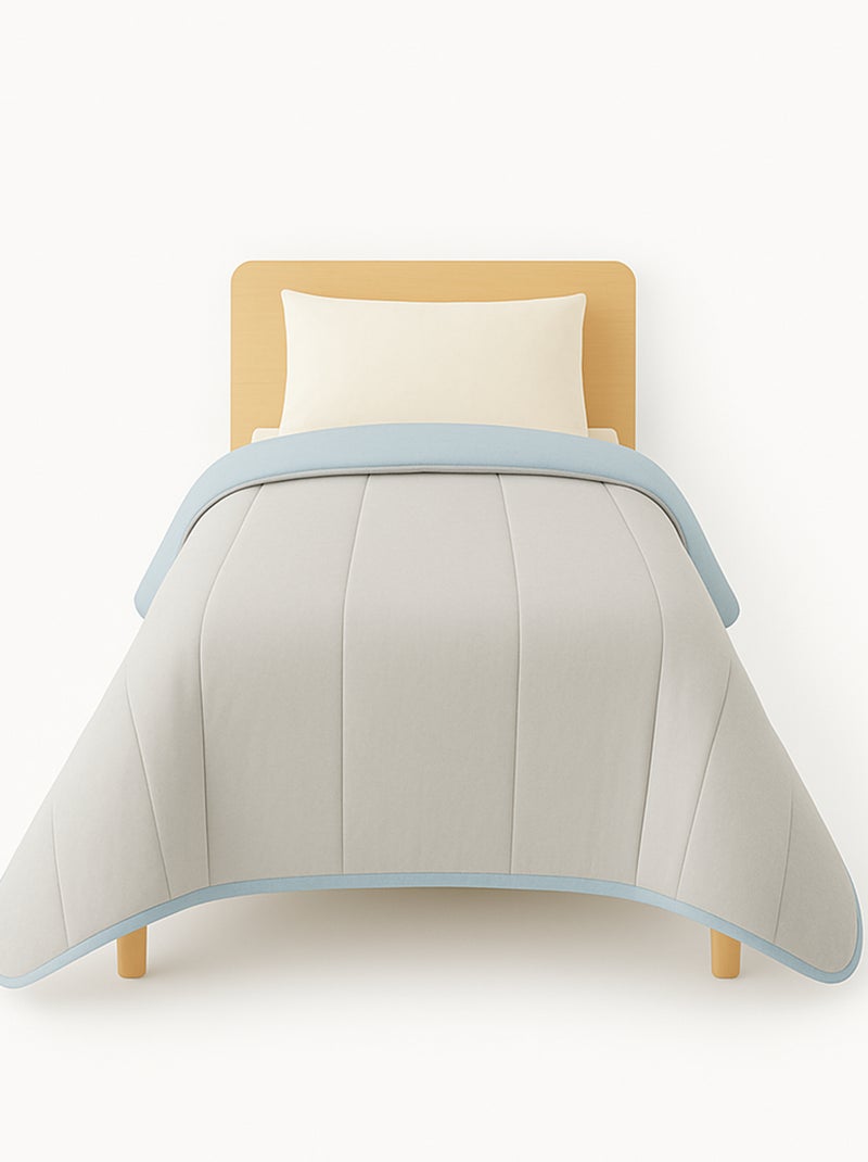 Couette légère bicolore Gris perle - Kiabi