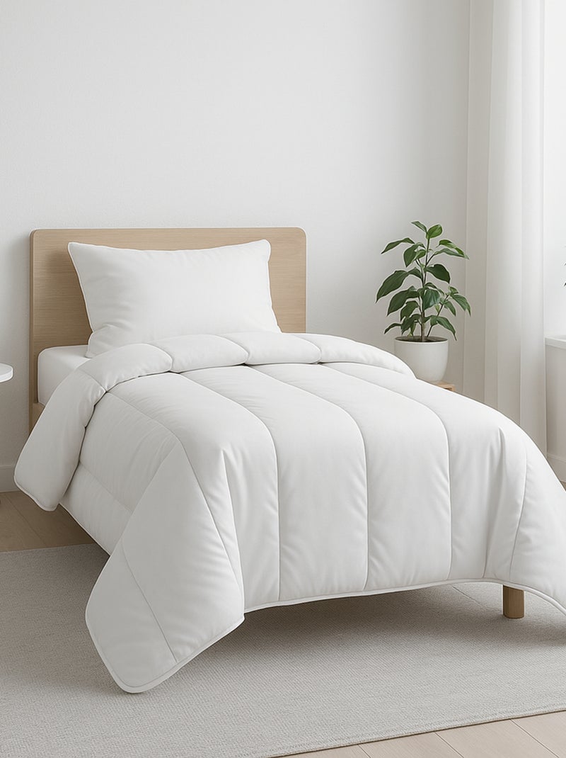 Couette légère Coton Blanc - Kiabi