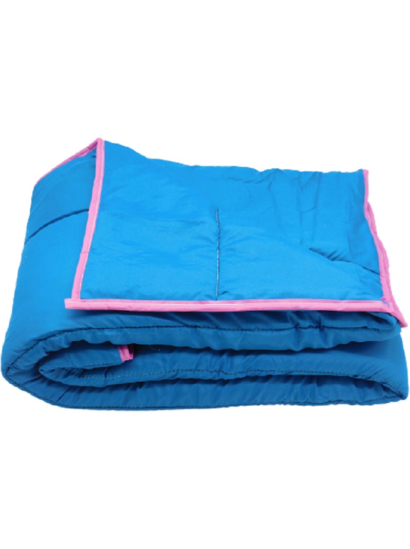 Couette légère Couleur - 1 personne 140 x 200 Bleu pétrole - Kiabi