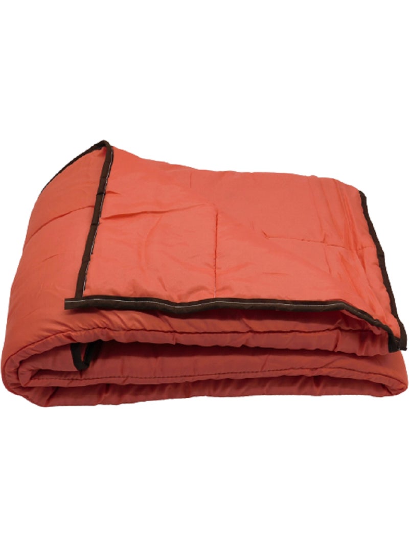 Couette légère Couleur - 1 personne 140 x 200 Corail - Kiabi