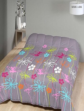 Couette légère imprimée Flower power