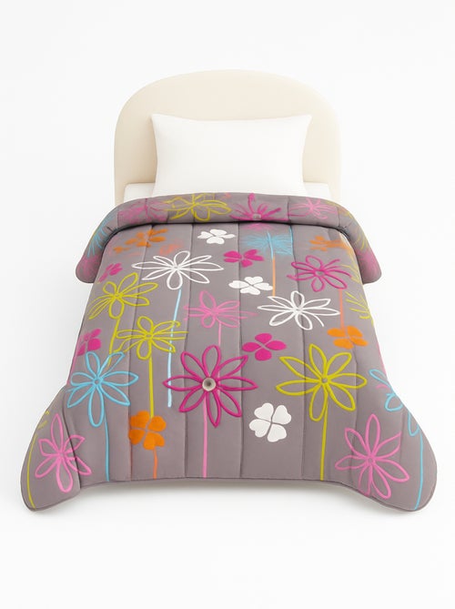Couette légère imprimée Flower power - Kiabi