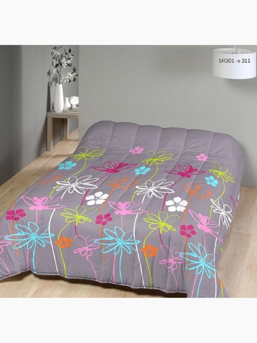 Couette légère imprimée Flower power - Kiabi