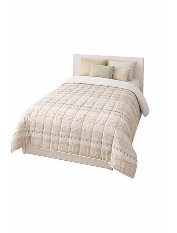 Couette légère Imprimée / Non tissé blanc - 1 personne 140 x 200