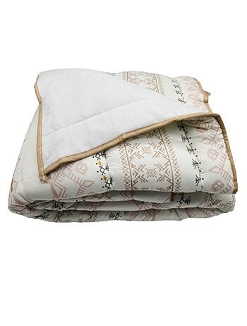 Couette légère Imprimée / Non tissé blanc - 1 personne 140 x 200