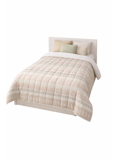 Couette légère Imprimée / Non tissé blanc - 1 personne 140 x 200 - Kiabi