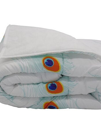 Couette légère Imprimée / Non tissé blanc - 1 personne 140 x 200