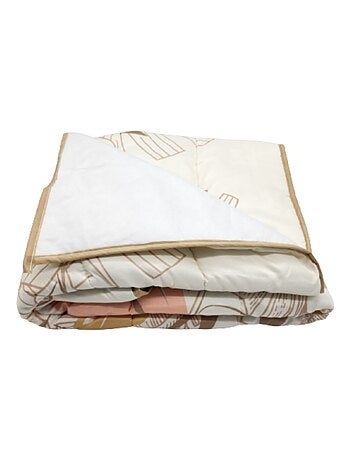 Couette légère imprimée / Non tissé blanc