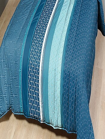 Couette légère imprimée / Non tissé blanc