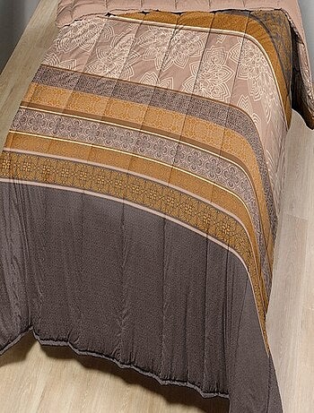 Couette légère imprimée / Non tissé blanc
