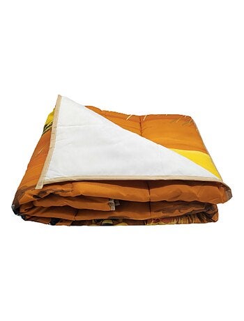 Couette légère imprimée / Non tissé blanc