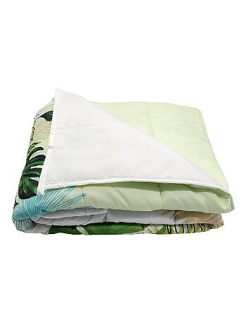Couette légère imprimée / Non tissé blanc