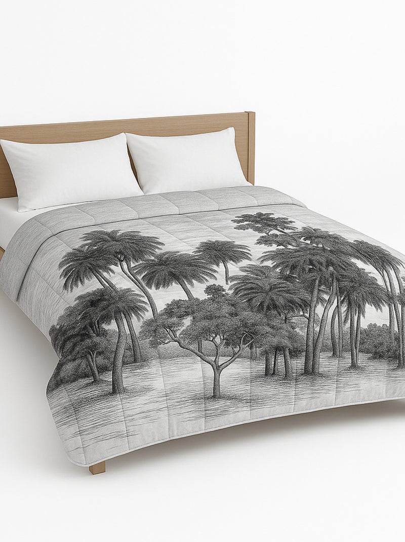 Couette légère imprimée Oasis Multicolore - Kiabi