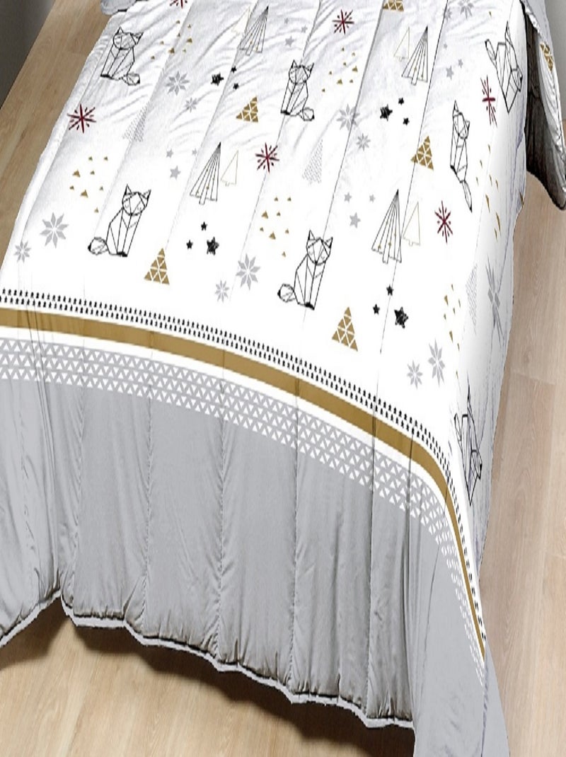 Couette légère imprimée sapin futé Multicolore - Kiabi
