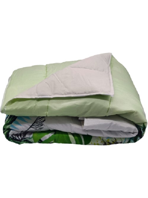 Couette légère imprimée Tropichic - 1 ou 2 personnes 200 x 200 - Kiabi Couette légère imprimée Tropichic - 1 ou 2 personnes 200 x 200 - Kiabi