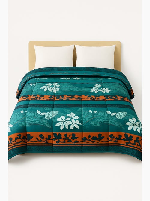 Couette légère imprimée Végétal - 1 ou 2 personnes 200 x 200 - Kiabi