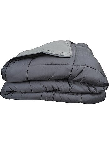 Couette légère réversible bicolore en microfibre 200 gr/m²