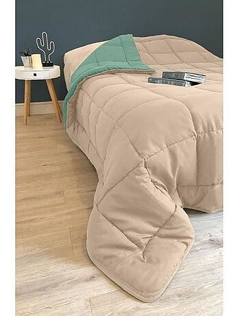 Couette légère réversible bicolore en microfibre 200 gr/m²