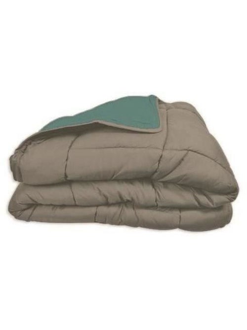 Couette légère réversible bicolore en microfibre 200 gr/m² - Kiabi