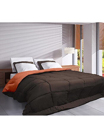 Couette légère réversible bicolore en microfibre 200 gr/m²