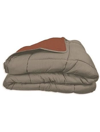 Couette légère réversible bicolore en microfibre 200 gr/m²
