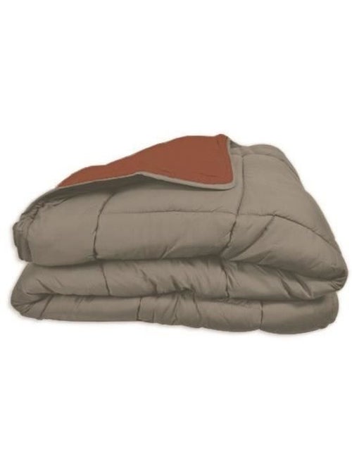 Couette légère réversible bicolore en microfibre 200 gr/m² - Kiabi
