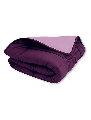 Couette légère réversible bicolore en microfibre 200 gr/m²