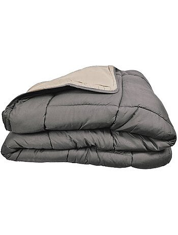 Couette légère réversible bicolore en microfibre 200 gr/m²