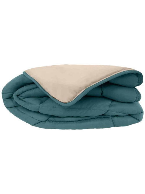 Couette légère réversible bicolore en microfibre 200 gr/m² - Kiabi