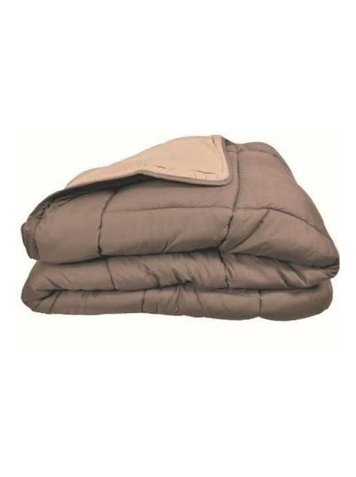 Couette légère réversible bicolore en microfibre 200 gr/m² - Kiabi