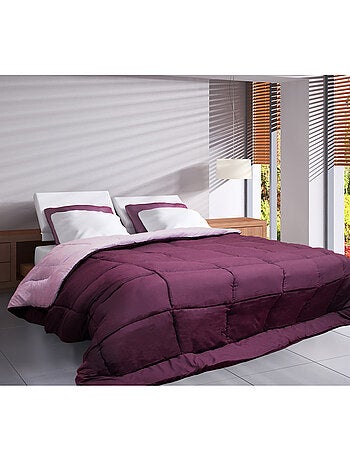 Couette légère réversible bicolore en microfibre 200 gr/m²