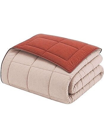Couette l?g?re r?versible bicolore en microfibre 200 gr/m?