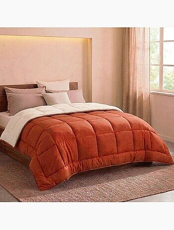 Couette l?g?re r?versible bicolore en microfibre 200 gr/m?