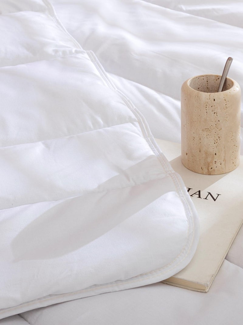 Couette mi-saison éco naturelle tempérée 350g Blanc - Kiabi