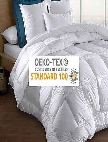 Couette microfibre 220x240 - Blanche - 550 grs/m2