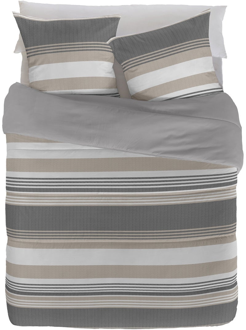 Couette microfibre double face 400 g/m² - Afibel Gris - Kiabi