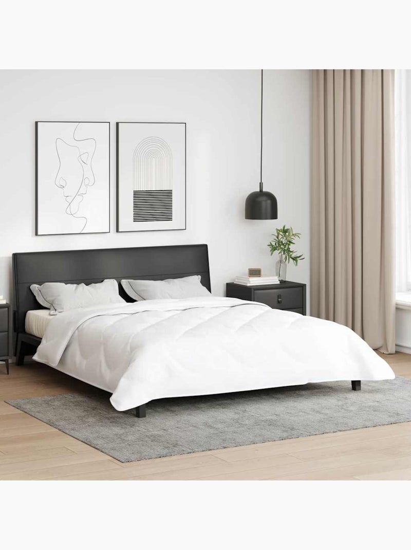 Couette microfibre polyester toutes saisons - vidaxl Blanc - Kiabi
