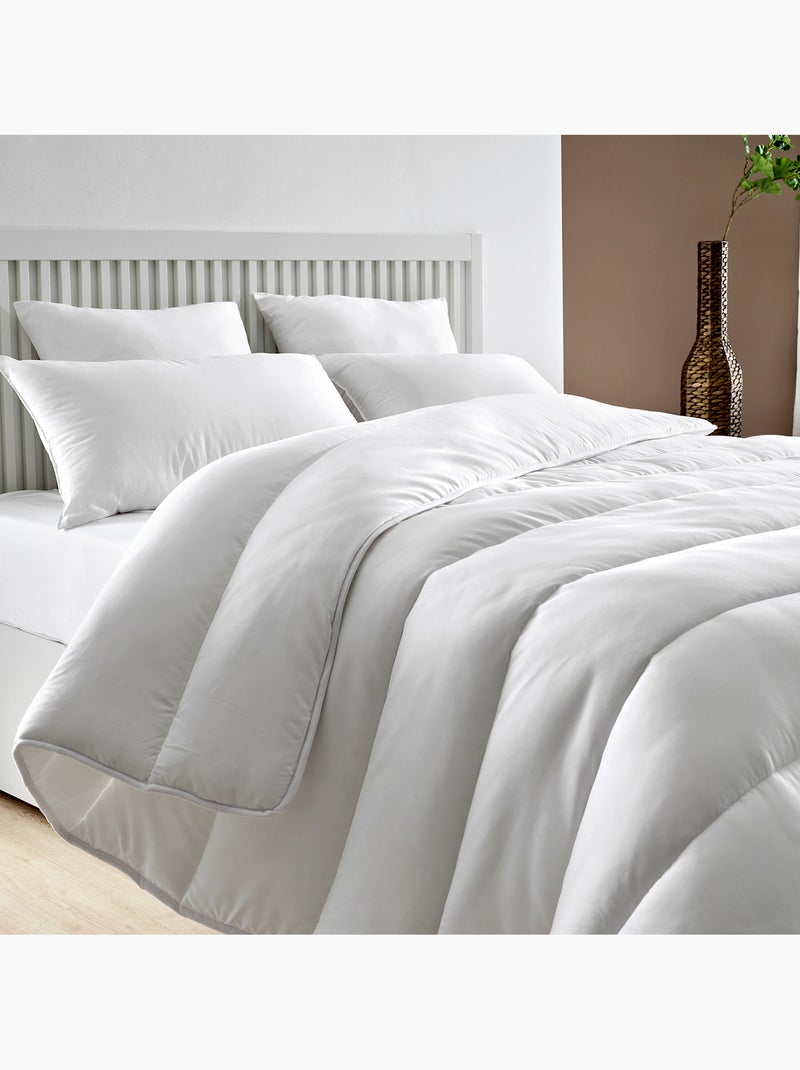 Couette Nordique fibre Tissu extra-doux Automne-Hiver Blanc - Kiabi