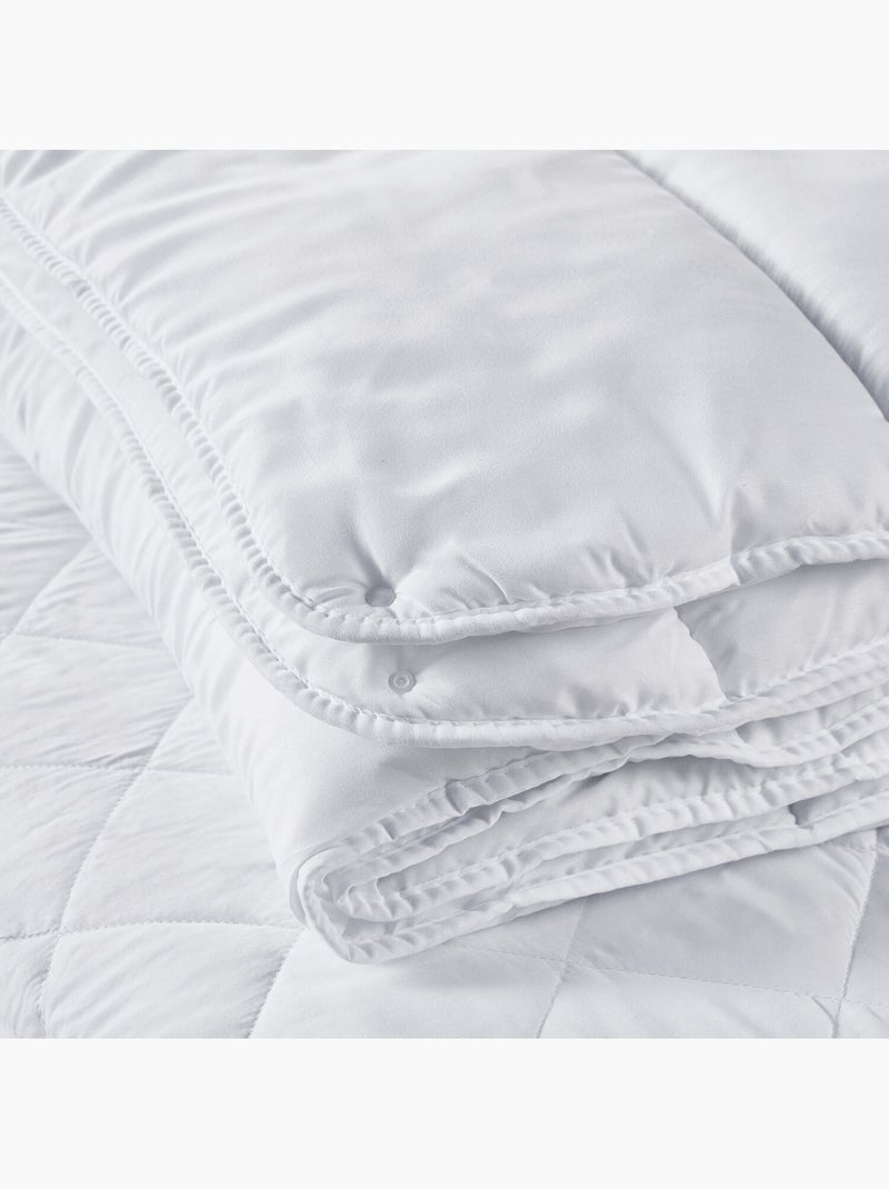 Couette Nordique microfibre Due Antiallergique 4 saisons Blanc - Kiabi