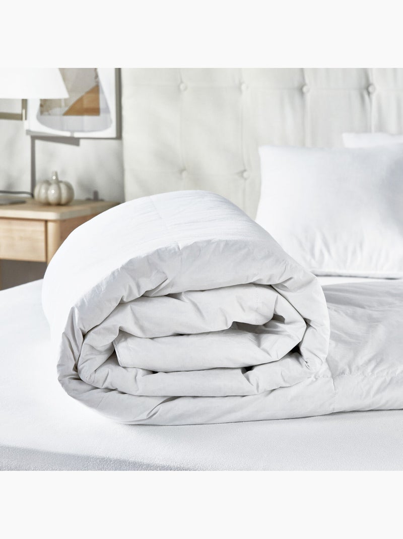 Couette Nordique premium 180x220cm| 92% Duvet| 4 saisons| Lit 100/105 Blanc - Kiabi