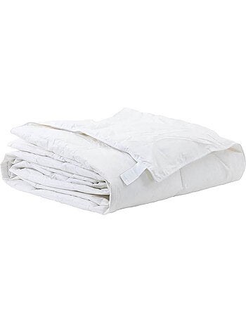 Couette plumes et duvet avec enveloppe coton respirant piqûres losange - vidaxl