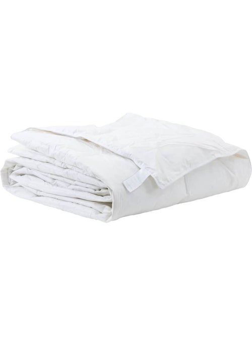 Couette plumes et duvet avec enveloppe coton respirant piqûres losange - vidaxl - Kiabi