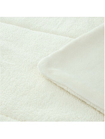 Couette polaire microfibre doublé sherpa BICOLORE, par Soleil d'ocre
