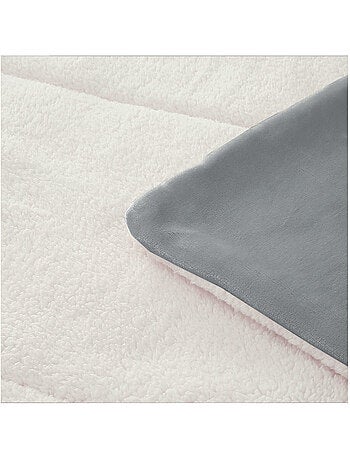 Couette polaire microfibre doublé sherpa BICOLORE, par Soleil d'ocre
