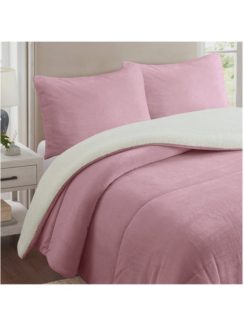 Couette polaire microfibre doublé sherpa BICOLORE, par Soleil d'ocre - Kiabi Couette polaire microfibre doublé sherpa BICOLORE, par Soleil d'ocre - Kiabi