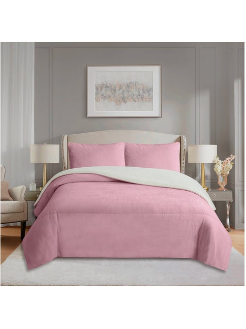 Couette polaire microfibre doublé sherpa BICOLORE, par Soleil d'ocre - Kiabi Couette polaire microfibre doublé sherpa BICOLORE, par Soleil d'ocre - Kiabi
