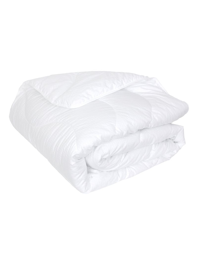 Couette polyester CARESSE microfibre siliconée Léger (été) Blanc - Kiabi