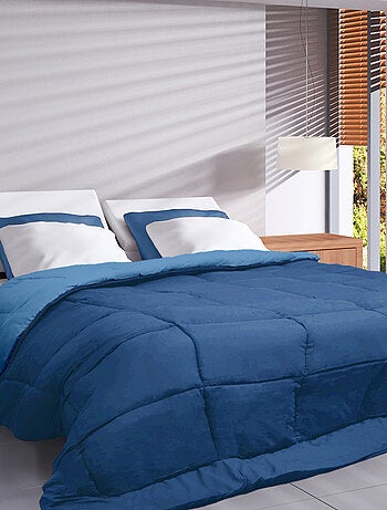Couette polyester COCOON BICOLORE fibre creuse siliconée Chaud (hiver)