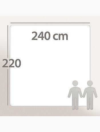 Couette polyester COCOON BICOLORE fibre creuse siliconée Chaud (hiver)